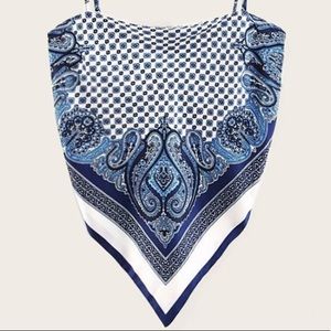 Cute Bandana Tie Top